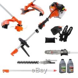 52cc Multi Function 5 in 1 Garden Tool Brush Cutter, Grass Trimmer, Chainsaw