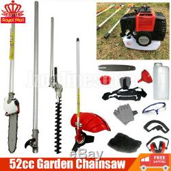 52cc Multi Function 5 in 1 Garden Tool Brush Cutter, Grass Trimmer, Chainsaw