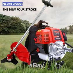 52cc Multi Function 5 in 1 Garden Tool Brush Cutter Grass Trimmer Chainsaw UK