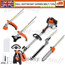 52cc Multi Function 5in1 Garden Tool Brush Cutter, Grass Trimmer, Chainsaw