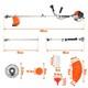 52cc Multi Function 6 In 1 Garden Tool Brush Cutter Grass Trimmer Chainsaw 2.5kw