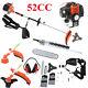 52cc Multi Function Garden Tool 5 In 1 Petrol Strimmer Brush Cutter Chainsaw Uk