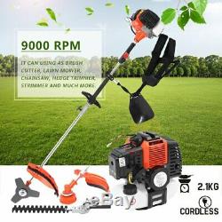 52cc Multi Function Garden Tool 5 in 1 Petrol Strimmer Brush Cutter Chainsaw UK