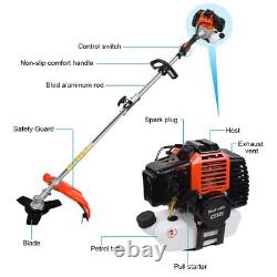 52cc Multi Tool Long Reach Hedge Grass Trimmer Petrol Brush Cutter Chainsaw 4IN1