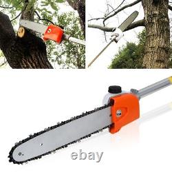 52cc Multi Tool Long Reach Hedge Grass Trimmer Petrol Brush Cutter Chainsaw 4IN1