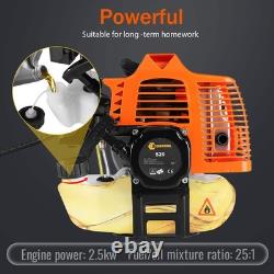 52cc Multi Tool Petrol Strimmer Garden Brush Cutter Grass Line Trimmer 2-Stroke