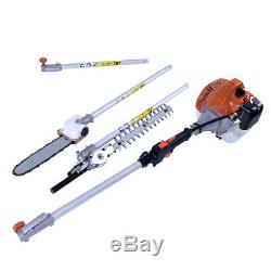52cc Multifunction 5 in 1 Petrol Garden Tool Brush Cutter Grass Trimmer Chainsaw