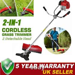 52cc Petrol 2in1 Grass Strimmer Trimmer Brush Cutter Garden Tool 3 YEAR WARRANTY