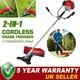 52cc Petrol 2in1 Grass Strimmer Trimmer Brush Cutter Garden Tool 3 Year Warranty