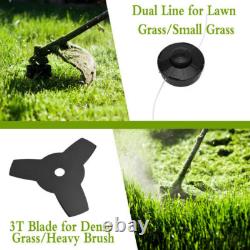 52cc Petrol 2in1 Grass Strimmer Trimmer Brush Cutter Garden Tool 3 YEAR WARRANTY