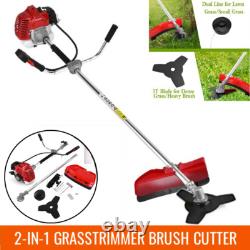 52cc Petrol 2in1 Grass Strimmer Trimmer Brush Cutter Garden Tool 5 YEAR WARRANTY