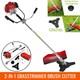 52cc Petrol 2in1 Grass Strimmer Trimmer Brush Cutter Garden Tool 5 Year Warranty