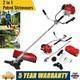 52cc Petrol 2in1 Grass Strimmer Trimmer Brush Cutter Garden Tool 5 Year Warranty