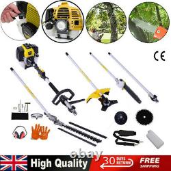 52cc Petrol 5 in1 Garden Multi Tool Grass Trimmer, Chainsaw Pruner, Brush Cutter