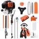 52cc Petrol 5-in-1 Garden Multi Tool Grass Trimmer Brush Cutter Chainsaw Pruner