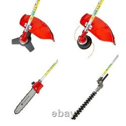 52cc Petrol 5-in-1 Garden Multi Tool Grass Trimmer Brush Cutter Chainsaw Pruner