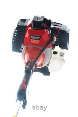 52cc Petrol 5 in 1 Garden Multi Tool Hedgetrimmer Strimmer Pruner Brushcutter