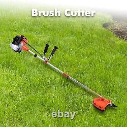 52cc Petrol Brush Cutter 2 in 1 Garden Grass Line Trimmer 2-Stroke Engine