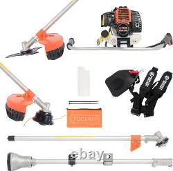 52cc Petrol Garden Brush Cutter, Grass Line Trimmer 107L x 28W cm 2.2kW 7500 RPM