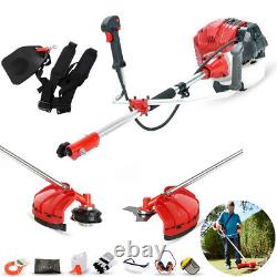 52cc Petrol Garden Brush Cutter Grass Trimmer 2 in 1 Petrol Cutting Tools UK