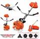 52cc Petrol Garden Brushcutter Strimmer Freimann 2 In 1 Heavy Duty