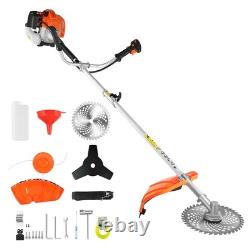 52cc Petrol Garden Brushcutter Strimmer Heavy Duty Petrol Strimmer Multi Tool UK