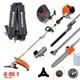 52cc Petrol Garden Brushcutter Strimmer Nisser 6 In 1 Heavy Duty