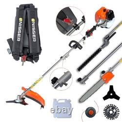 52cc Petrol Garden Brushcutter Strimmer Nisser 6 in 1 Heavy Duty
