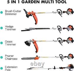 52cc Petrol Garden Multi Tool 5 in 1 Garden Tool Brush Cutter Grass Trimmer UK