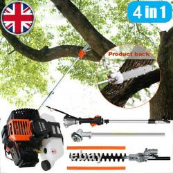 52cc Petrol Garden Multi Tool Hedge Trimmer Grass Strimmer Brush Cutter Chainsaw