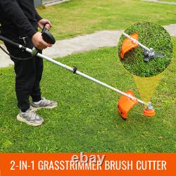 52cc Petrol Garden Tool 2in1 Multi Function Strimmer Brush Cutter Garden Lawn UK
