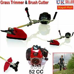 52cc Petrol Gasoline Engine Grass Strimmer Trimmer Brush Cutter Blade Garden Kit