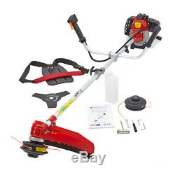 52cc Petrol Lightweight Grass Lawn Edge Weed Strimmer & Brushcutter Cordless