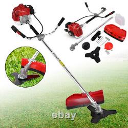52cc Petrol Multi Function 2in1 Grass Strimmer Trimmer Brush Cutter Garden Tool