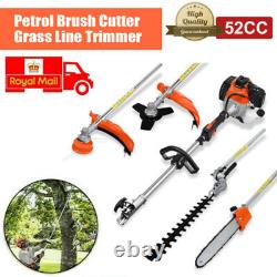 52cc Petrol Multi Function 4 in1 Garden Tool Brush Cutter Grass Trimmer Chainsaw