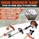 52cc Petrol Multi Function 5in1 Garden Tool Brush Cutter Grass Trimmer Chainsaw