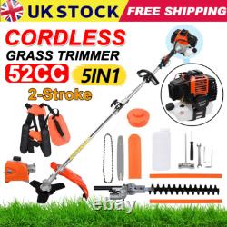 52cc Petrol Multi Function Garden Tool Brush Cutter Grass Line Trimmer Chainsaw