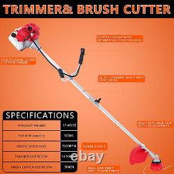 52cc Petrol Strimmer Brush Cutter Garden Grass Trimmer with 2 Stroke Engine