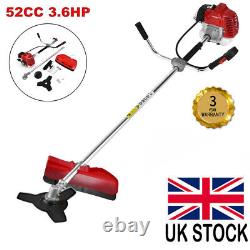 52cc Petrol Strimmer Grass Trimmer Tree 3 HP Garden Brush Cutter 1 year WARRANTY