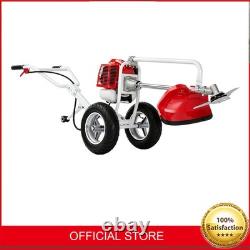 52cc Petrol Wheeled Brush Cutter Split Shaft 2.2KW Professional 7500rpm Trimmer