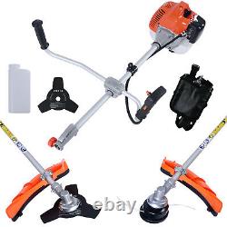 52cc STRIMMER BRUSH CUTTER, PETROL HEDGE TRIMMER CHAINSAW MULTI GARDEN TOOL NEW