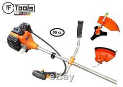 55cc Petrol Gasoline Engine Grass Strimmer Trimmer Brush Cutter Blade Garden Kit