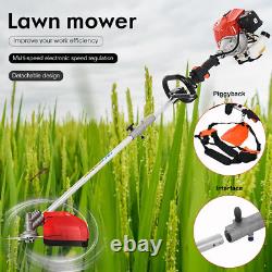 5 In 1 Petrol Brush Cutter Strimmer Grass Trimmer Garden 52Cc 2 Stroke Kit Uk