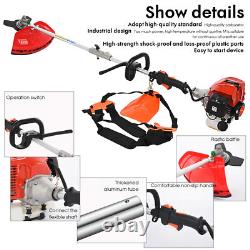 5 In 1 Petrol Brush Cutter Strimmer Grass Trimmer Garden 52Cc 2 Stroke Kit Uk