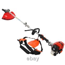 5 In 1 Petrol Brush Cutter Strimmer Grass Trimmer Garden 52Cc 2 Stroke Kit Uk