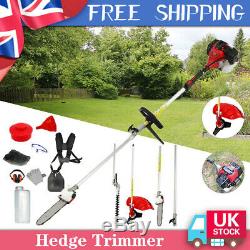 5 in1 Hedge Trimmer Multi-Tools Petrol Strimmer Chainsaw Garden Brushcutter 52cc