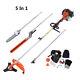 5 In 1 52cc Petrol Hedge Trimmer Chainsaw Brush Cutter Pole Saw Outdoor Tools Sw