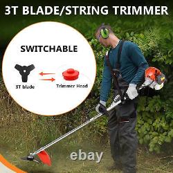 5 in 1 52cc Petrol Hedge Trimmer Chainsaw Brush Cutter Pole Saw Outdoor Tools UK