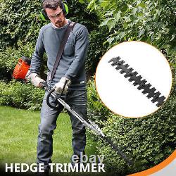 5 in 1 52cc Petrol Hedge Trimmer Chainsaw Brush Cutter Pole Saw Outdoor Tools UK