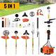 5-in-1 52cc Petrol Strimmer Brush Cutter Garden Grass Line Trimmer 2-stroke Tool